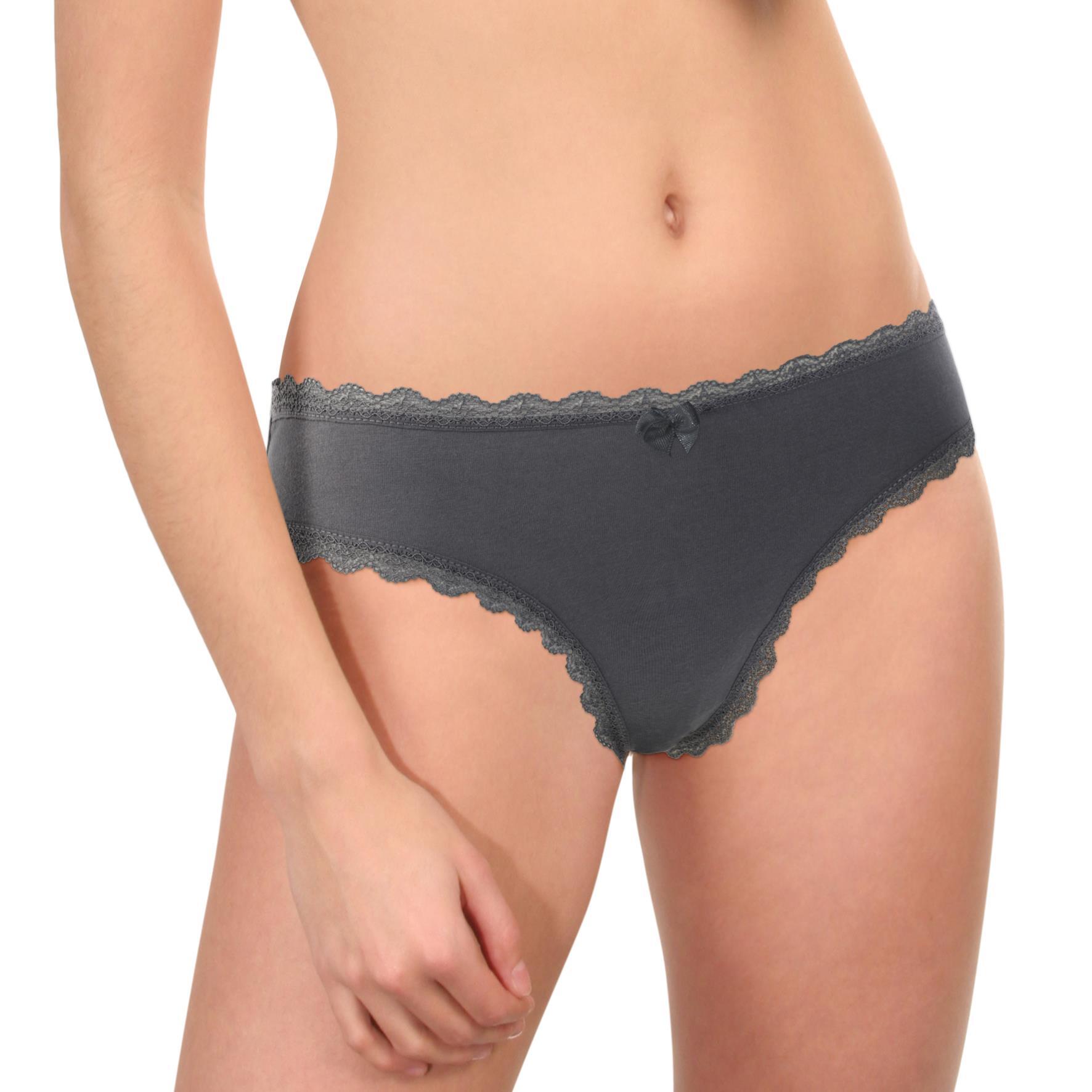 Damen Bikinislip 18123, Spitze, Pack 1, Gr. 48/50, 2er-Pack