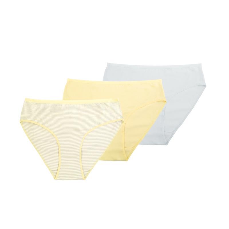 Damen Bikinislip 19115, gestreift, Pack 1,Gr.44/46, 3er-Pack