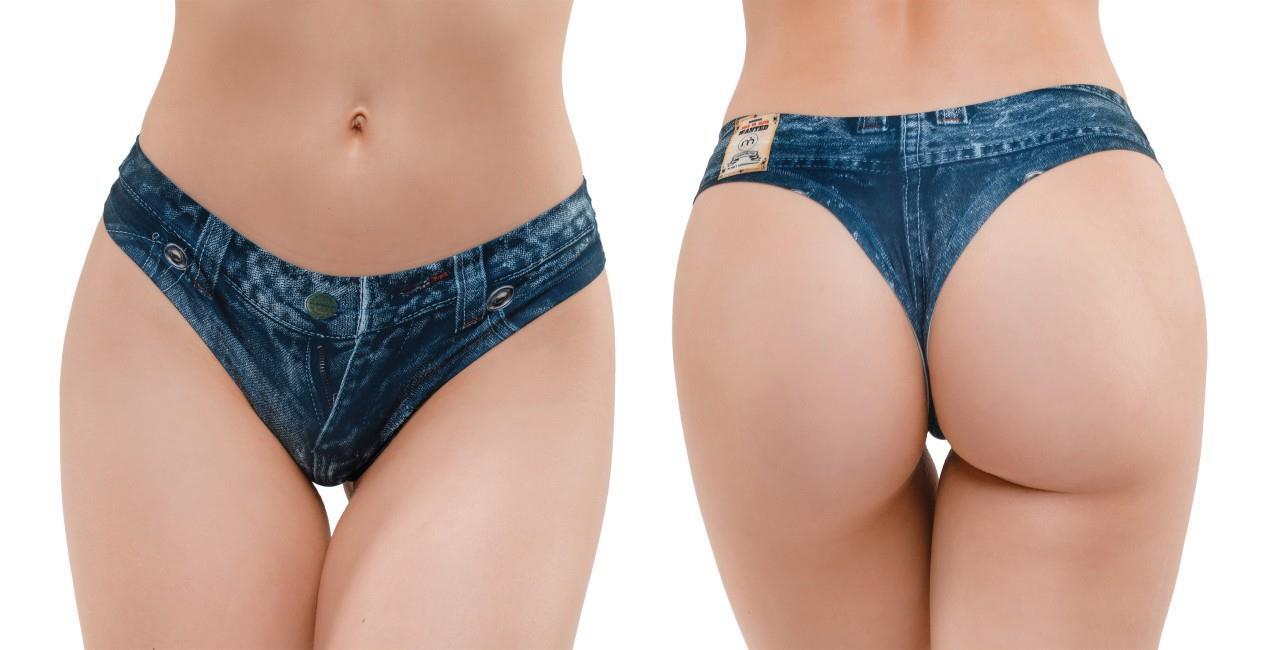 Memème JEANS DARK Tanga, Größe M