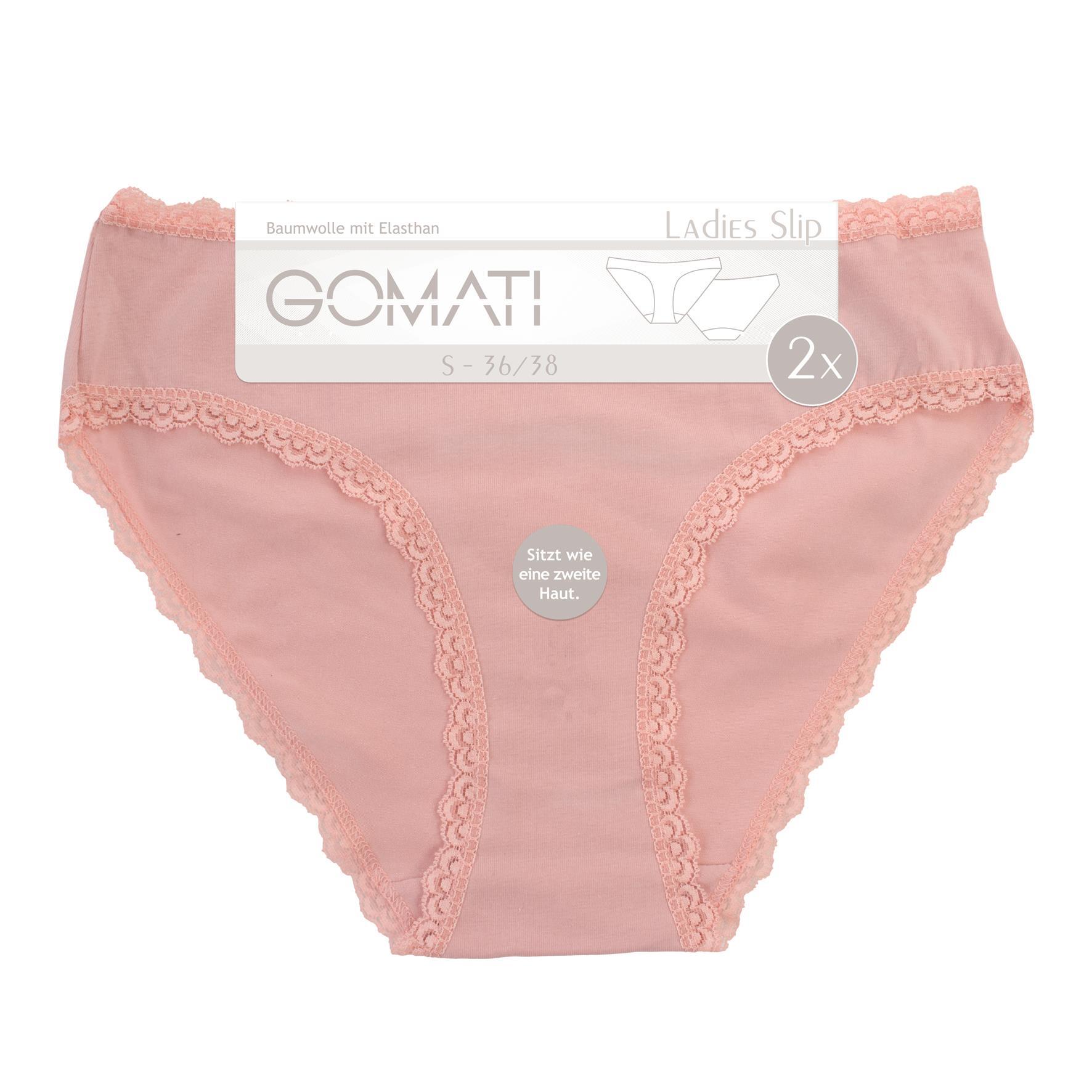 Damen Bikinislip 18123, Spitze, Pack 1, Gr. 48/50, 2er-Pack
