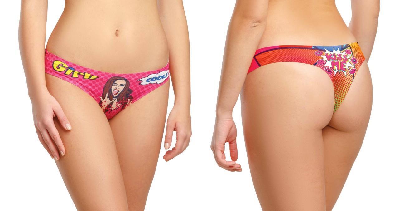 Memème COMIC FANS PINK Tanga, Größe S